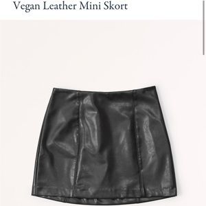 Abercrombie Vegan Leather Skort